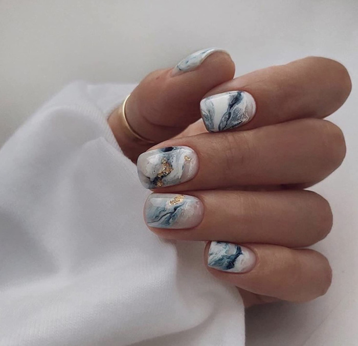 Ocean Nails - marbled