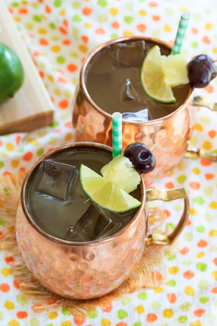 Tropical Cocktails - Piña Colada Mule