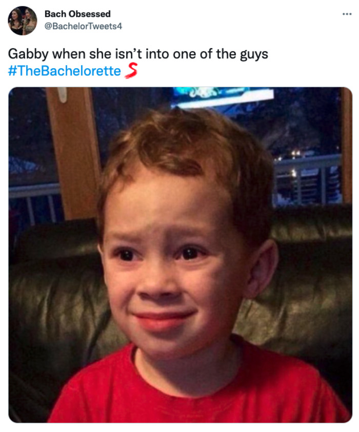 Bachelorette 2022 Memes - Gabby's face