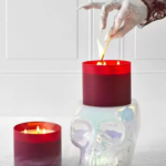 Bath and Body Works Halloween 2022 - skull candle holder