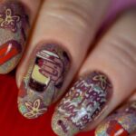 Autumn Fall Nails - Pumpkin Spice Latte Nails 
