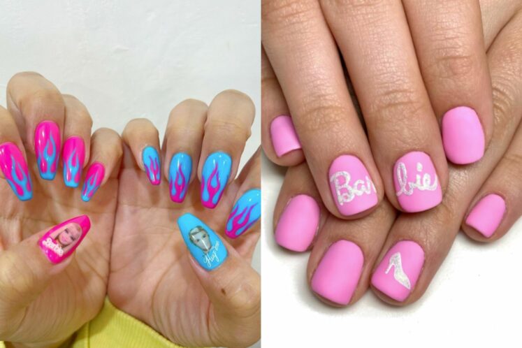 Barbiecore Nails Are The Perfect Way To Take Part In The Electrifying Pink Trend