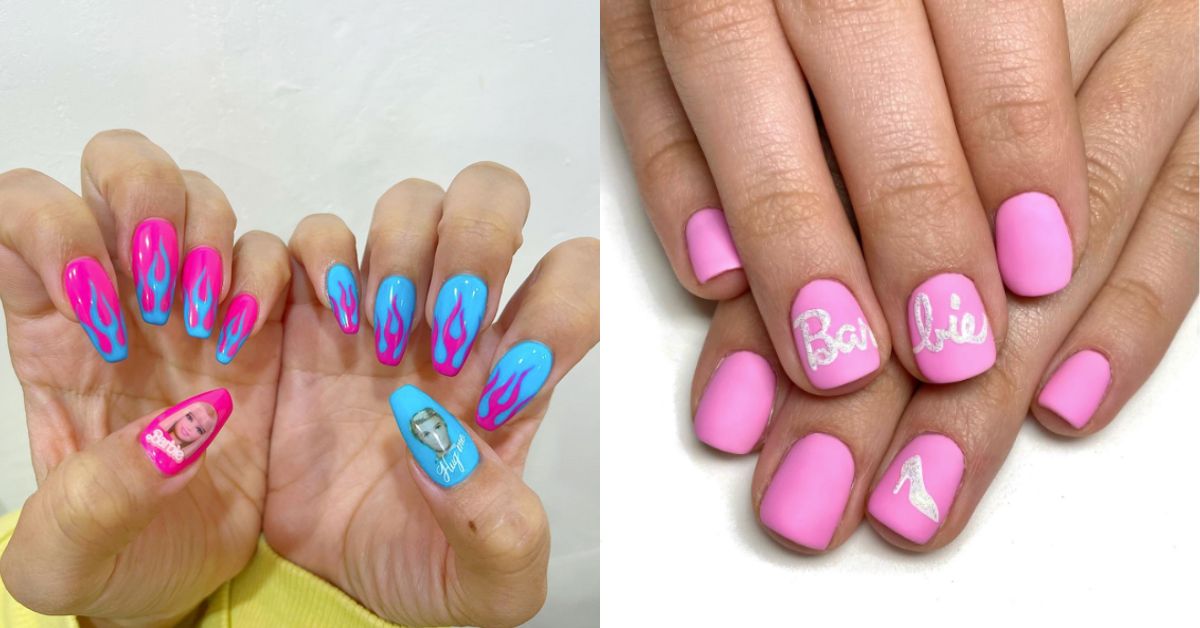 13 Barbiecore Nails to Embrace the Pink Trend