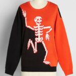 Best Halloween Sweaters - Running Skeleton