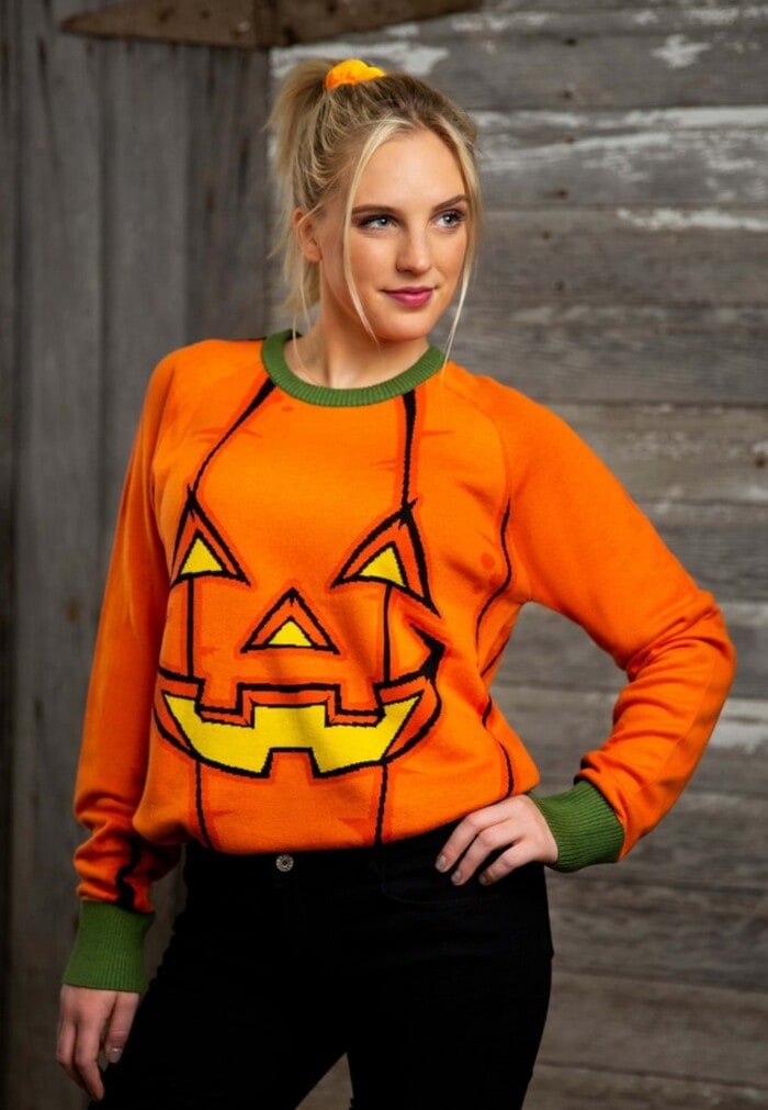 Best Halloween Sweaters - Pumpkin