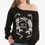 Best Halloween Sweaters - Lets Dance Skeletons