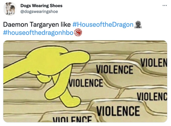 Daemon Targaryen Tweets Memes - choosing violence