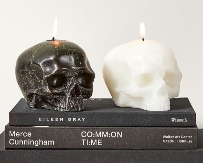 Halloween Candles - Molded Skull Candles