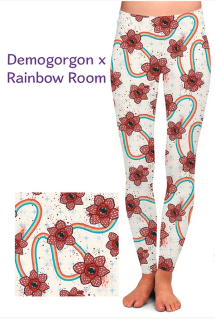 Halloween Leggings Ideas - Demogorgon x Rainbow Room