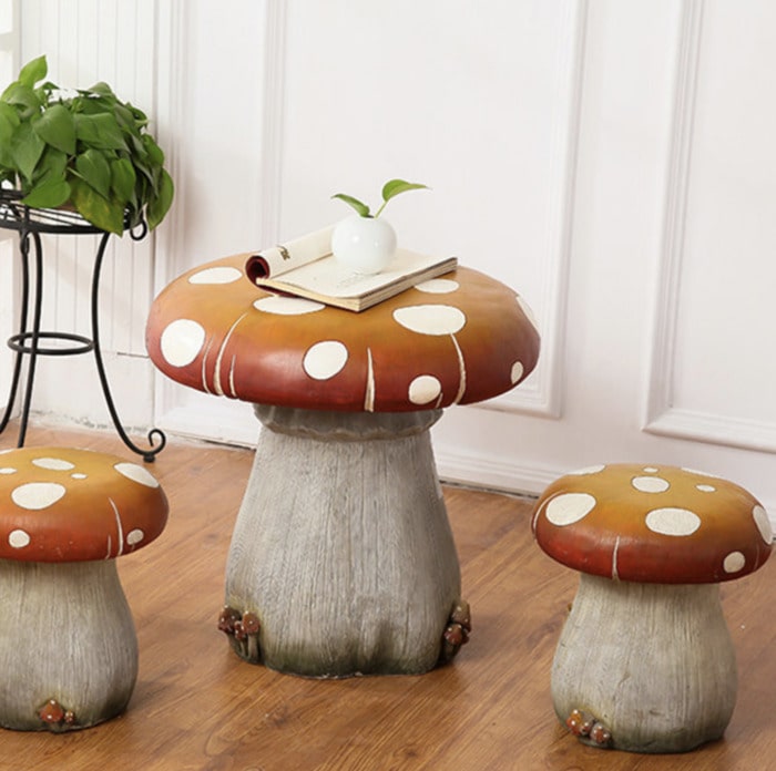 Mushroom Gifts - table and stools