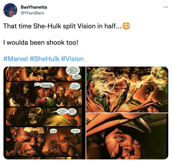 She Hulk Best Moments - splitting Vision in half