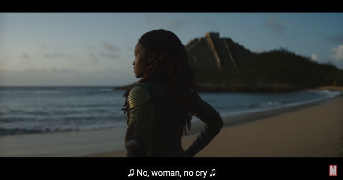 Wakanda Forever Trailer Easter Eggs - No woman no cry