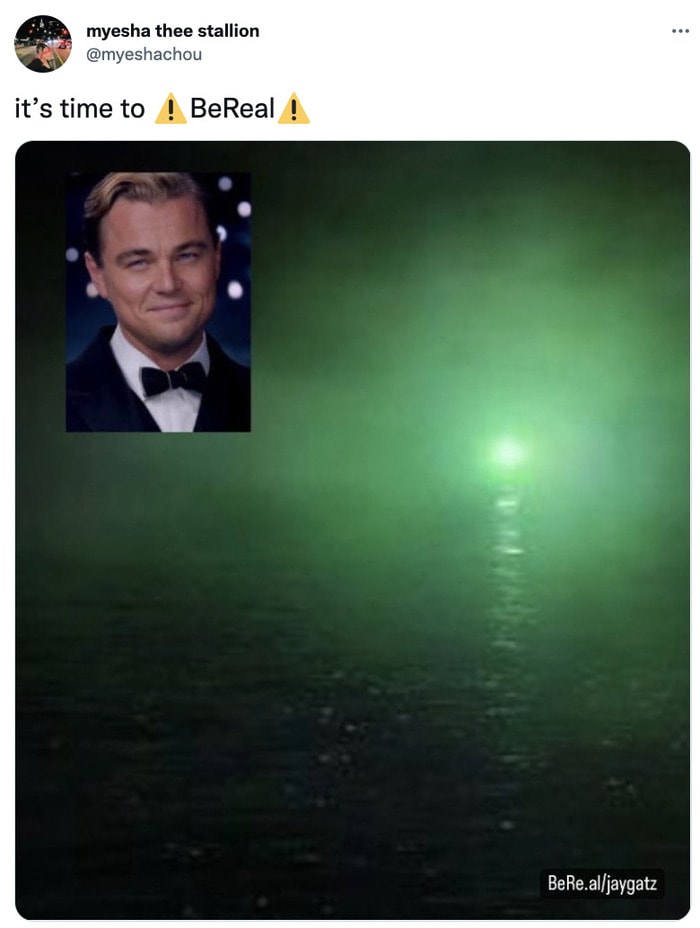 BeReal Memes Tweets - The Great Gatsby
