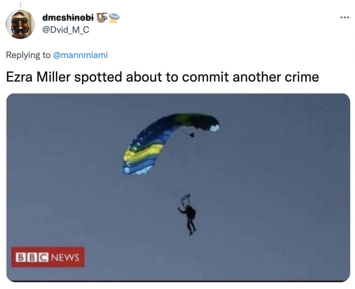 Ezra Miller Memes Tweets - paragliding