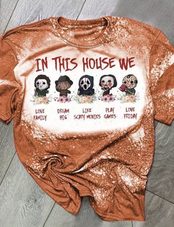 Best Halloween Shirts - In this House We Horror shirt