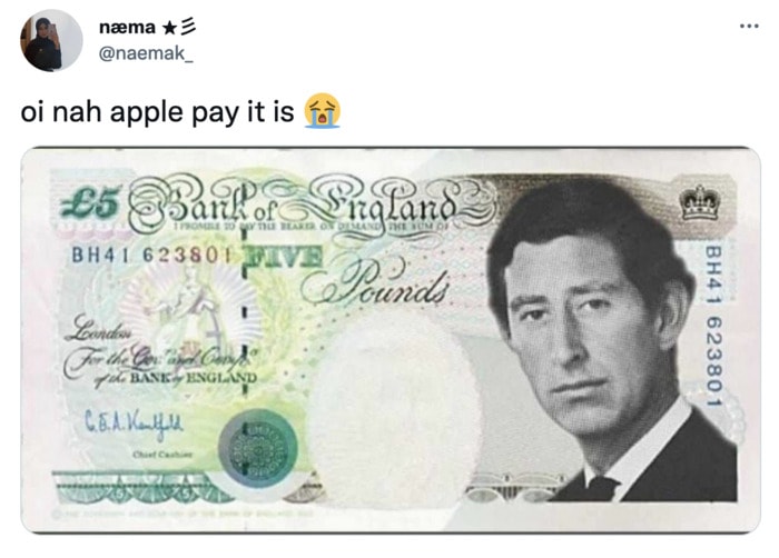 King Charles Memes Tweets - currency