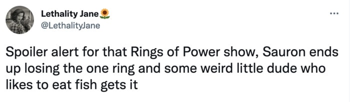 Lord of the Rings of Power Memes Tweets - spoiler
