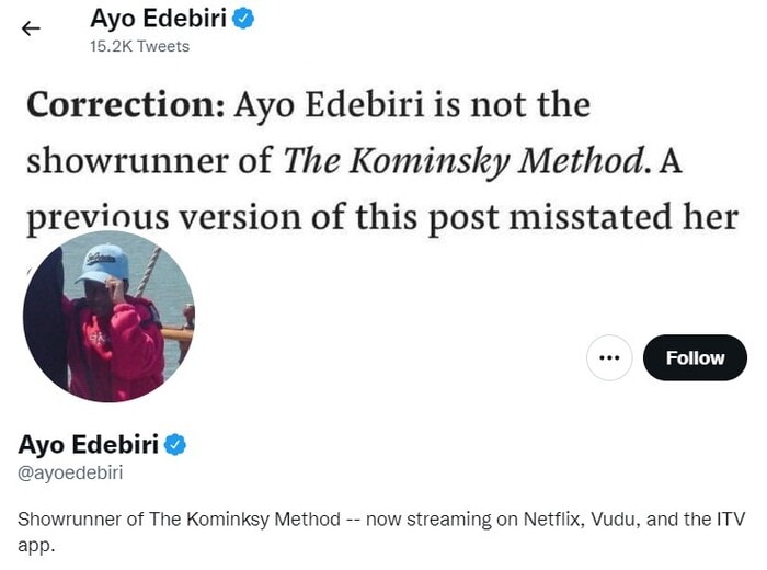 Ayo Edebiri - 10 Things You Might Not Know - Ayo Edebiri's Twitter