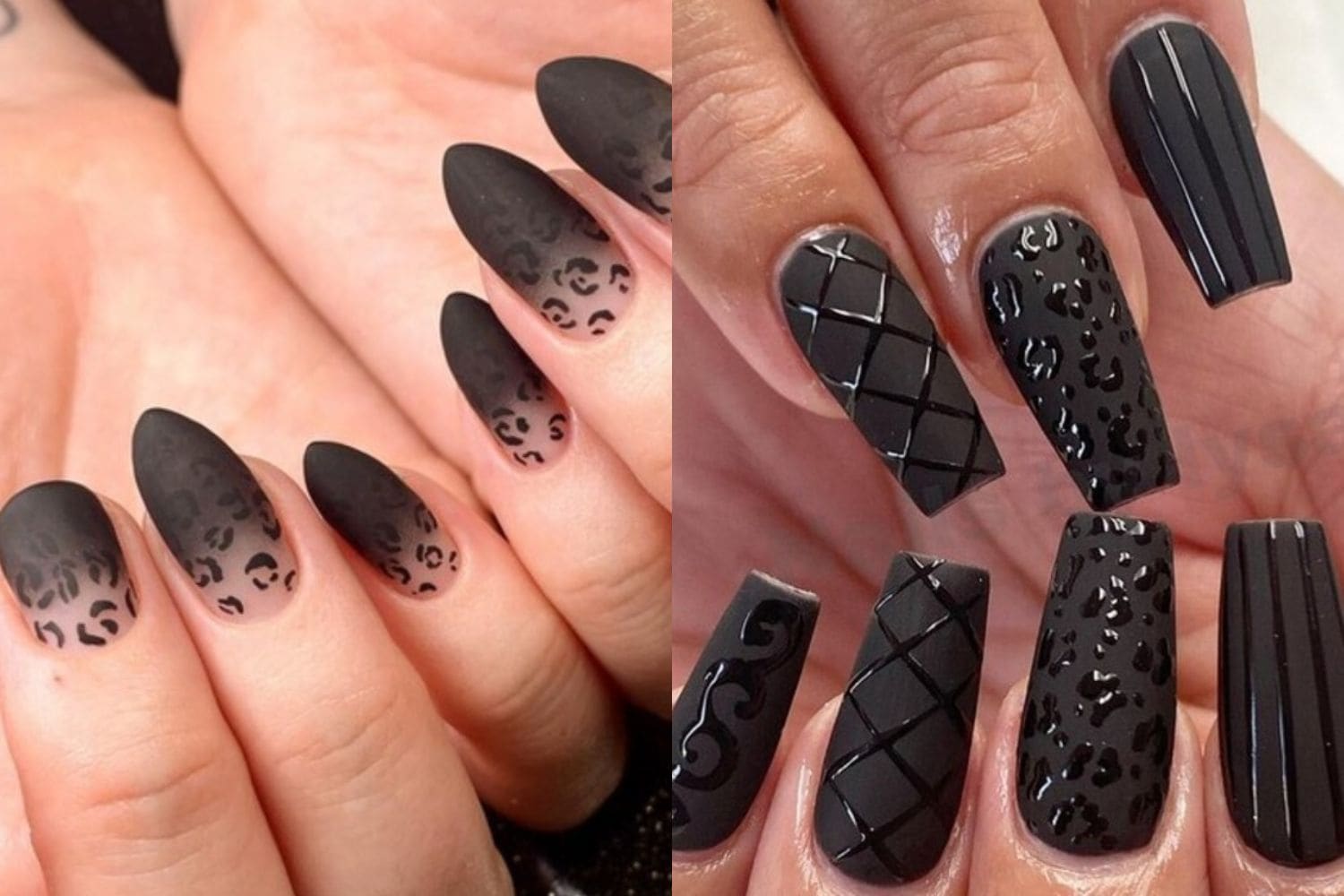 56 Stylish Black and Silver Nail Designs for 2023 - Nerd About Town