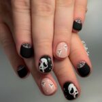 Halloween Nails - Ghosts and Scream Nail Art