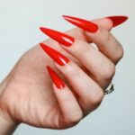 Morticia Addams Costume - Red Nails