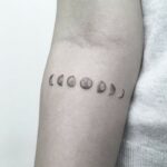 Small Tattoo Ideas - Moon Cycle