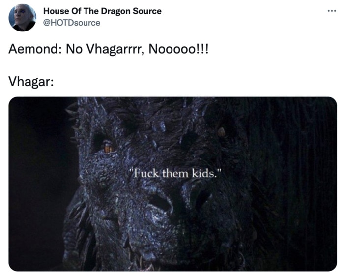 House of the Dragon Finale Memes Tweets - vhagar