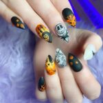 Nightmare Before Christmas Nail Designs - Nightmare Before Christmas Matte Nails