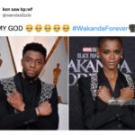 Black Panther Wakanda Forever Memes and Tweets - chadwick boseman and shuri t'challa