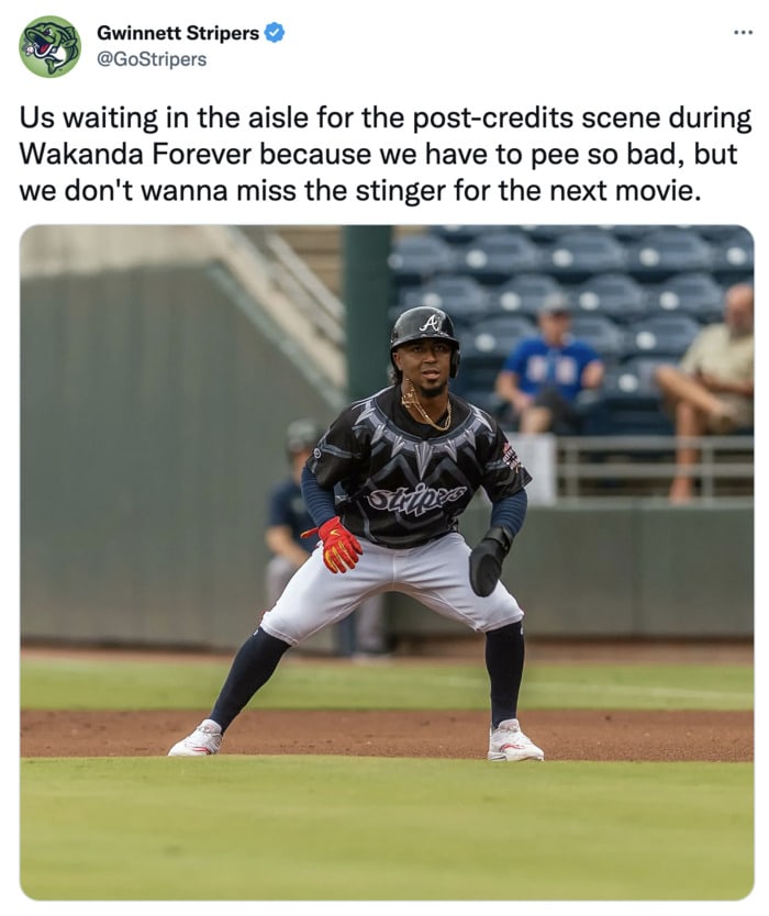 Black Panther Wakanda Forever Memes and Tweets - baseball player stealing base