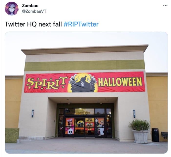 End of Twitter Memes Tweets - spirit halloween