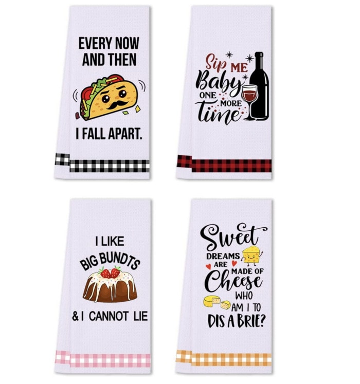 Hostess Gift Ideas - funny kitchen towels