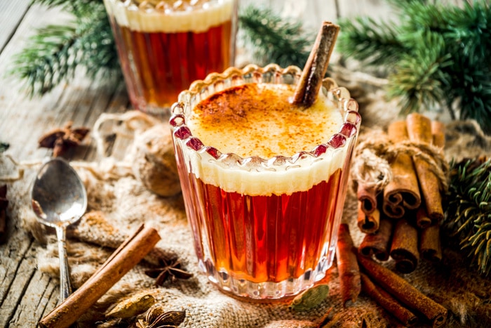 Hot Buttered Rum - with cinnamon stick