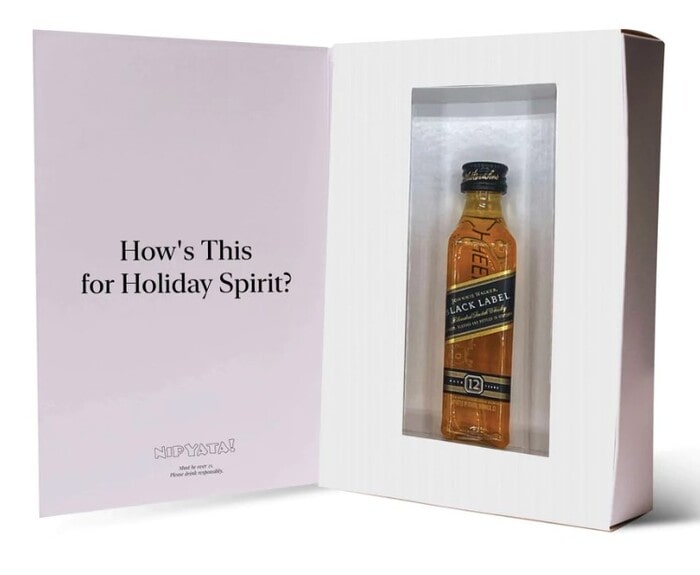 Alcohol Gifts - Seasons Greetings Drinkable Card