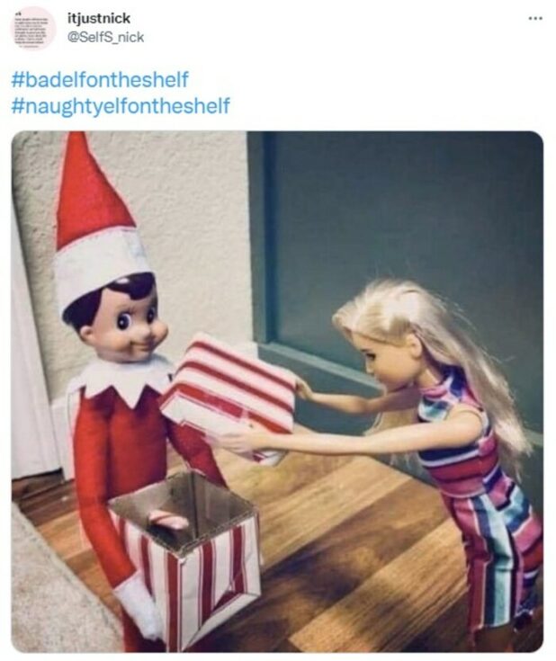 20 of the Funniest Bad Elf on the Shelf Ideas | Darcy