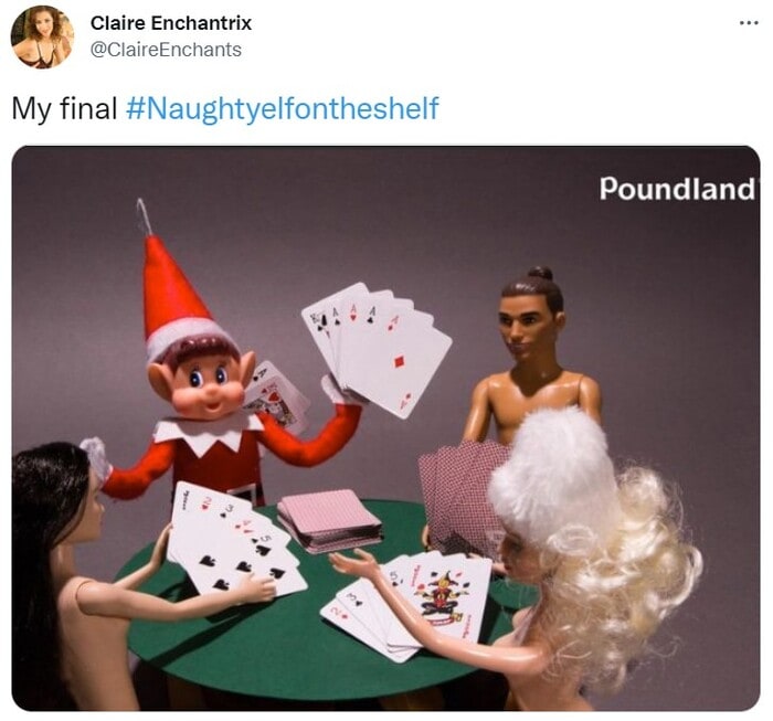 Bad Elf on the Shelf - Strip Poker