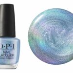 Christmas Nail Colors - Shimmery Blue-Green (OPI Nail Lacquer Nail Polish in Angels Flight to Starry Nights)