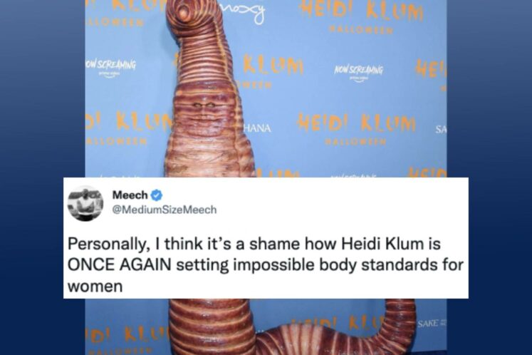 Heidi Klum Worm Memes Tweets