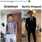 Spotify Wrapped Memes Tweets - grammys vs spotify