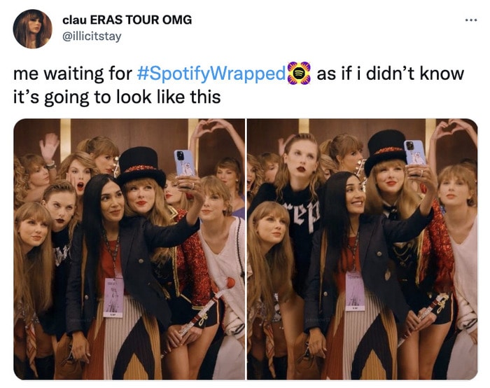 Spotify Wrapped Memes Tweets - all taylor swift