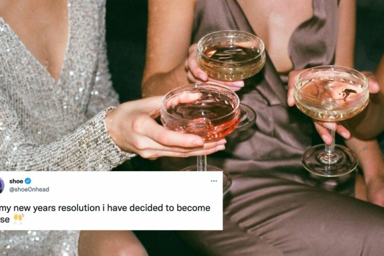 New Year's Resolution Memes and Tweets