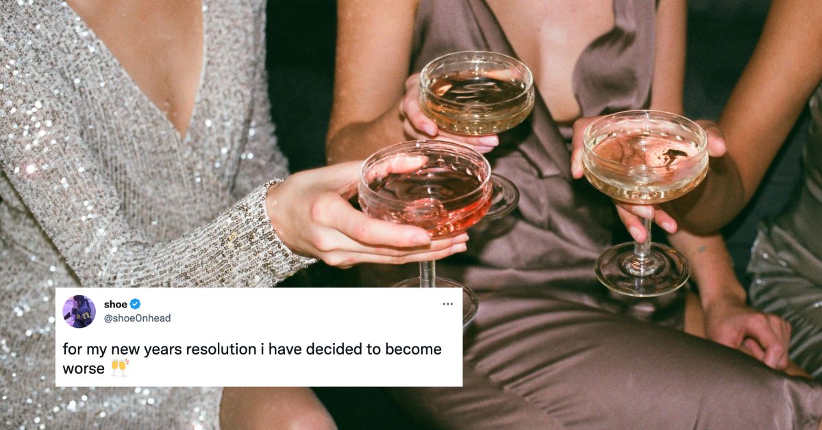 New Year's Resolution Memes and Tweets