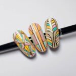 Art Deco Nails - Multi-Color Art Deco Nails