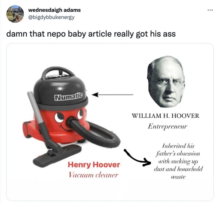 Nepo Baby Memes Tweets - hoover