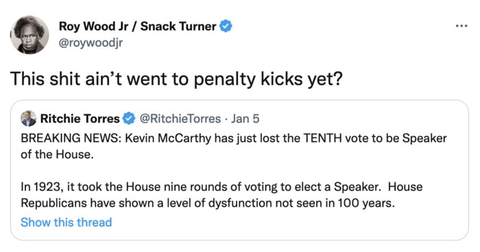 Speaker of the House Vote Memes Tweets - penalty kicks