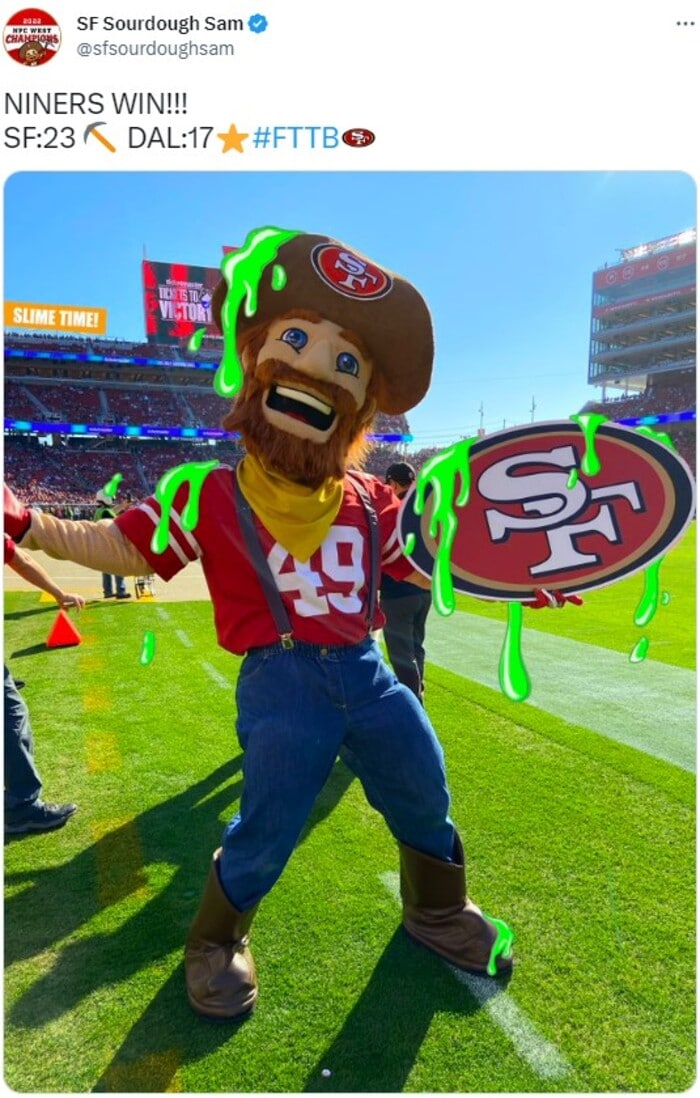 NFL Football Mascots Ranked - San Francisco 49ers - Sourdough Samnt