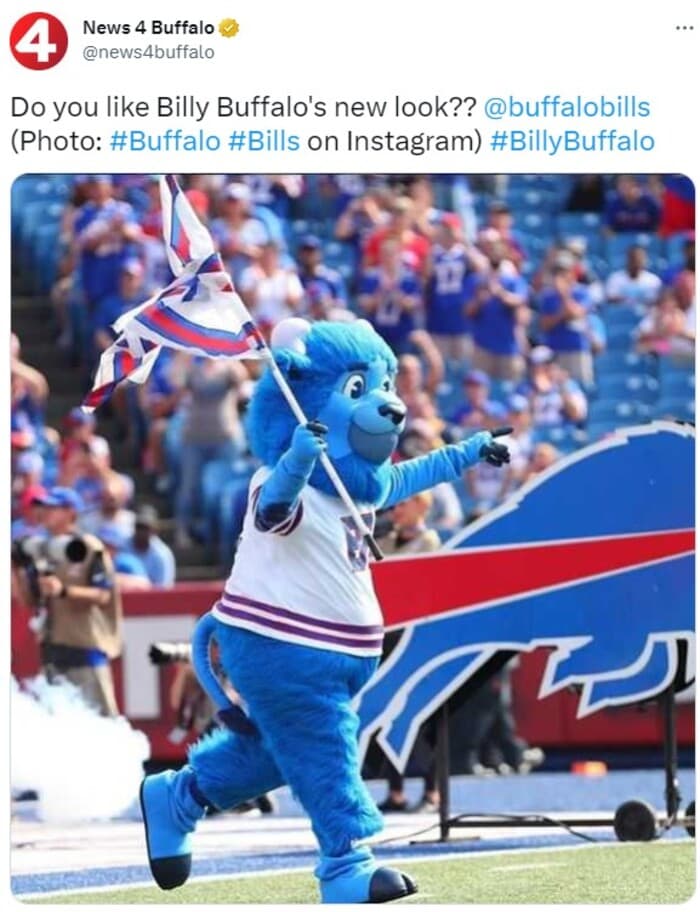 NFL Football Mascots Ranked - Buffalo Bills - Billy Buffalo