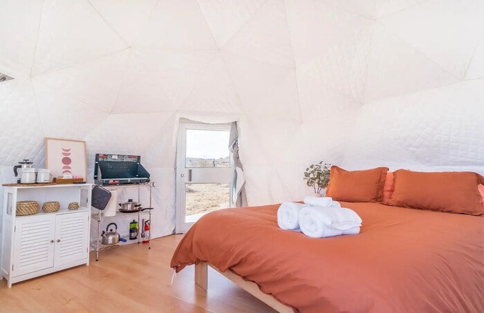 Romantic Airbnbs - Unplug Dome in Landers, California