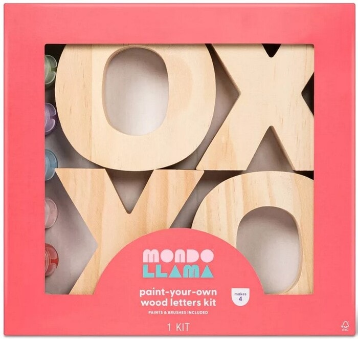 Target Valentine's Day 2023 - XOXO Wood Letter Painting Kit