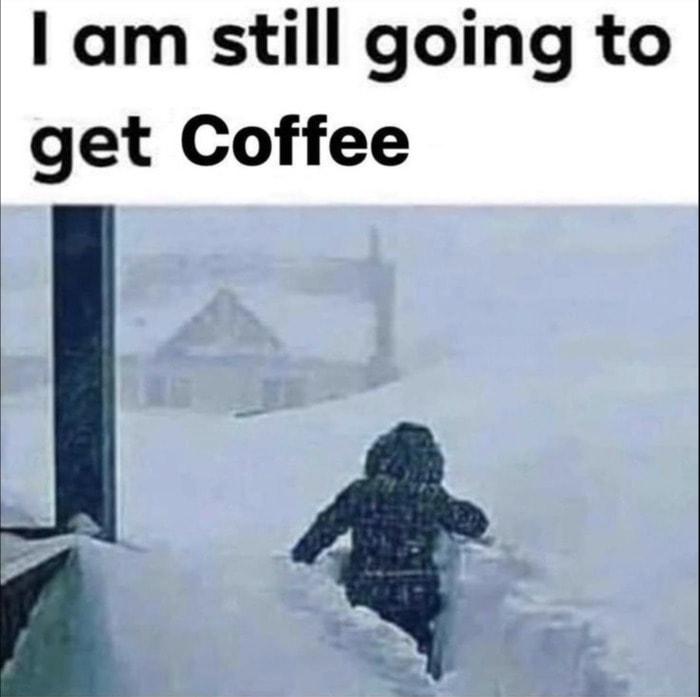 Blizzard Warning Los Angeles - but first coffee